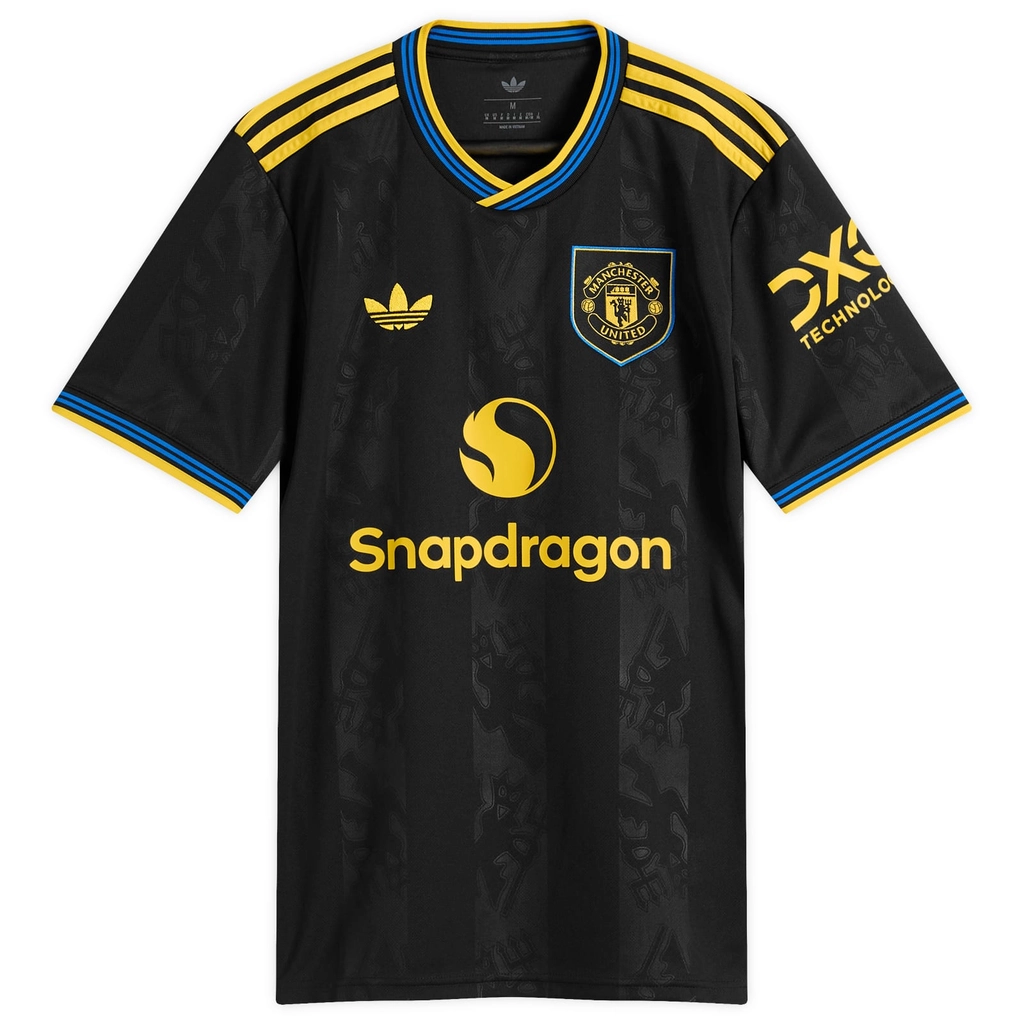 Adidas Originals Men's Manchester United 25/26 3rd Jersey Top Black